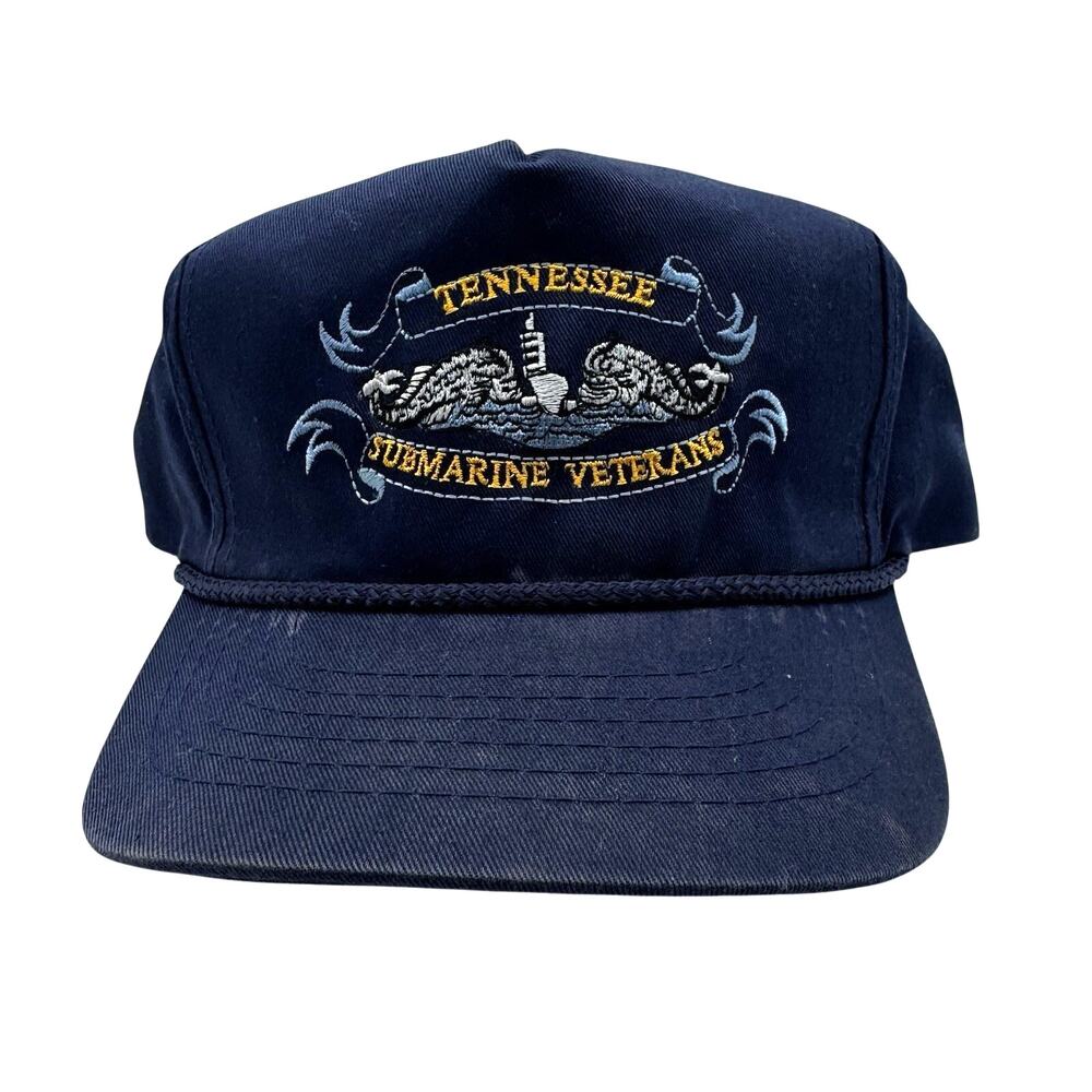 Navy Blue Tennessee Submarine Veterans Embroidered Vintage Ball Cap by Kudzu